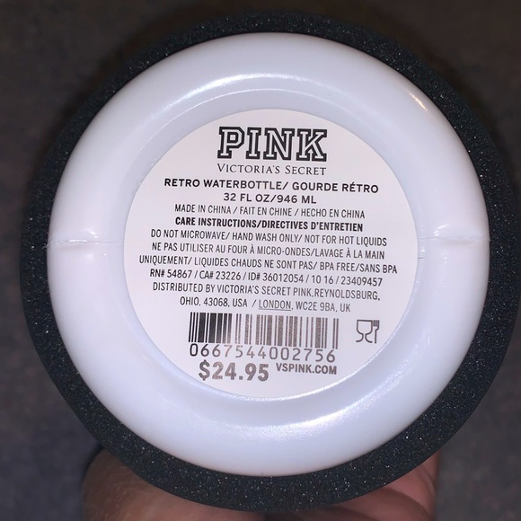 NEW Pink Victoria’s Secret Retro Water Bottle 32 oz - Picture 6 of 6